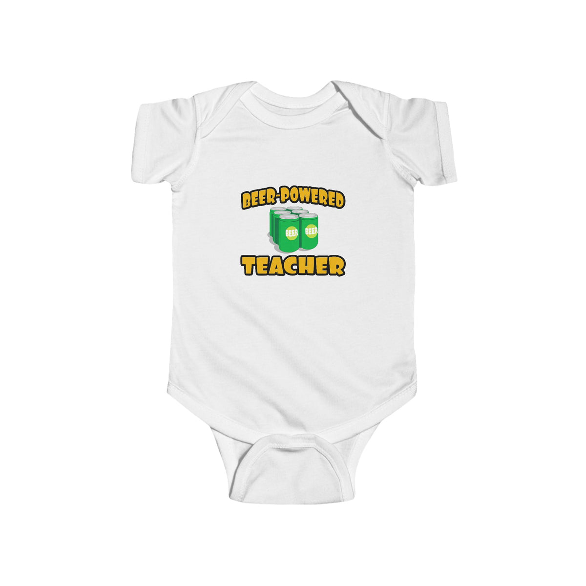 Beer Powered Teacher - Infant Fine Jersey Bodysuit