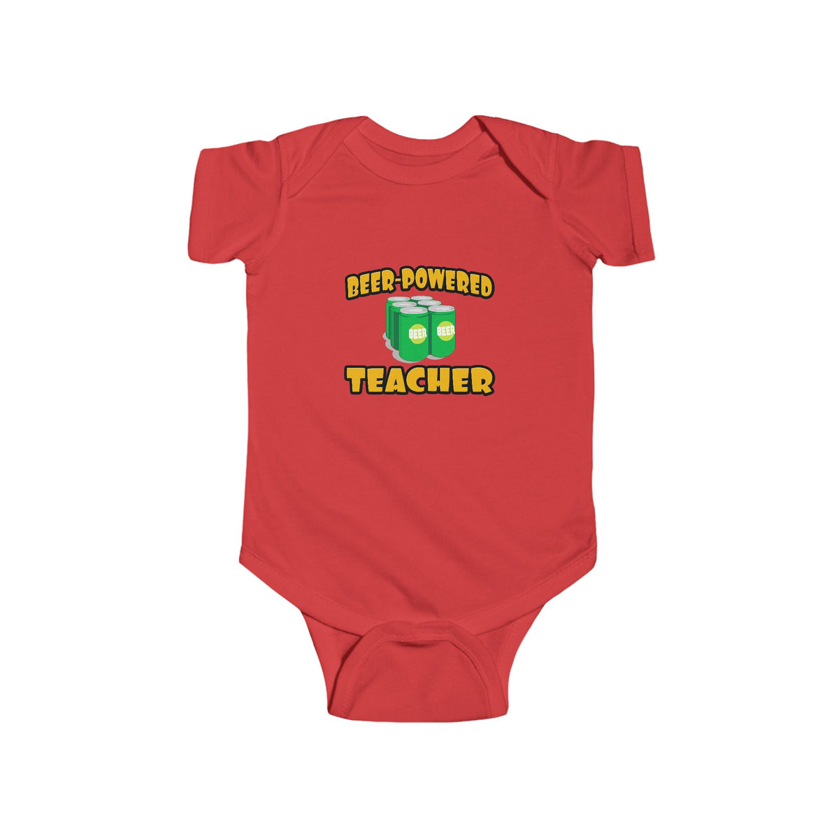 Beer Powered Teacher - Infant Fine Jersey Bodysuit