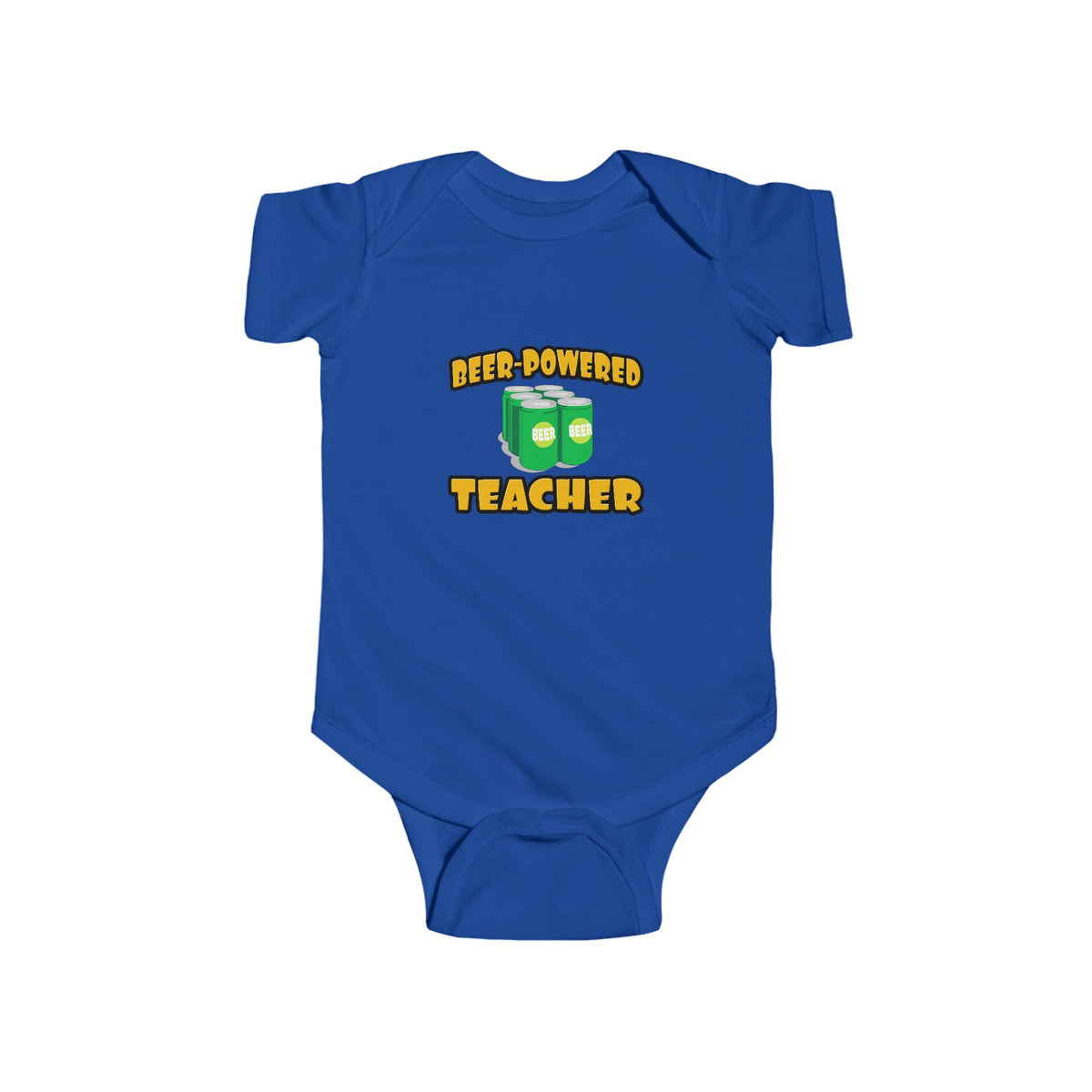 Beer Powered Teacher - Infant Fine Jersey Bodysuit