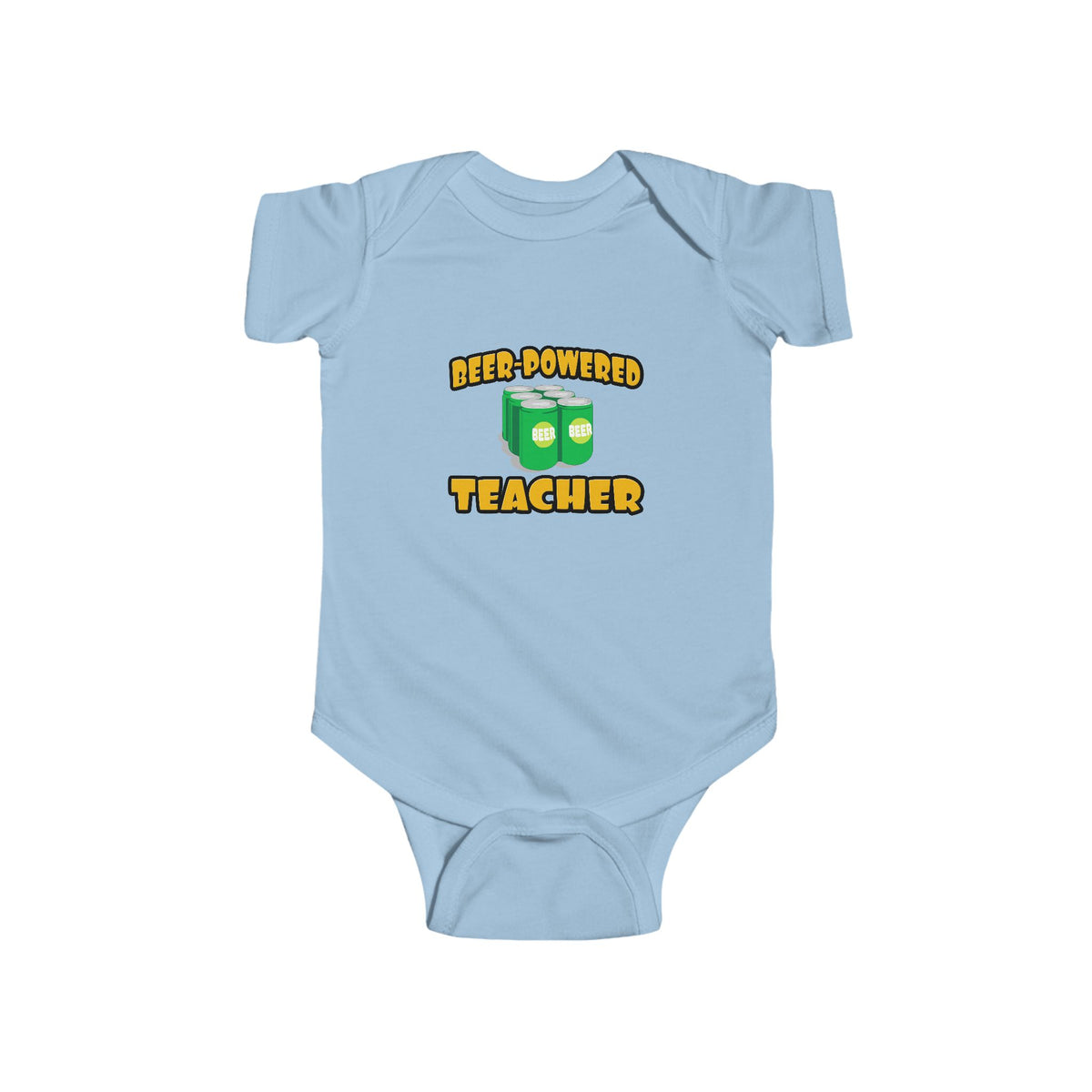 Beer Powered Teacher - Infant Fine Jersey Bodysuit