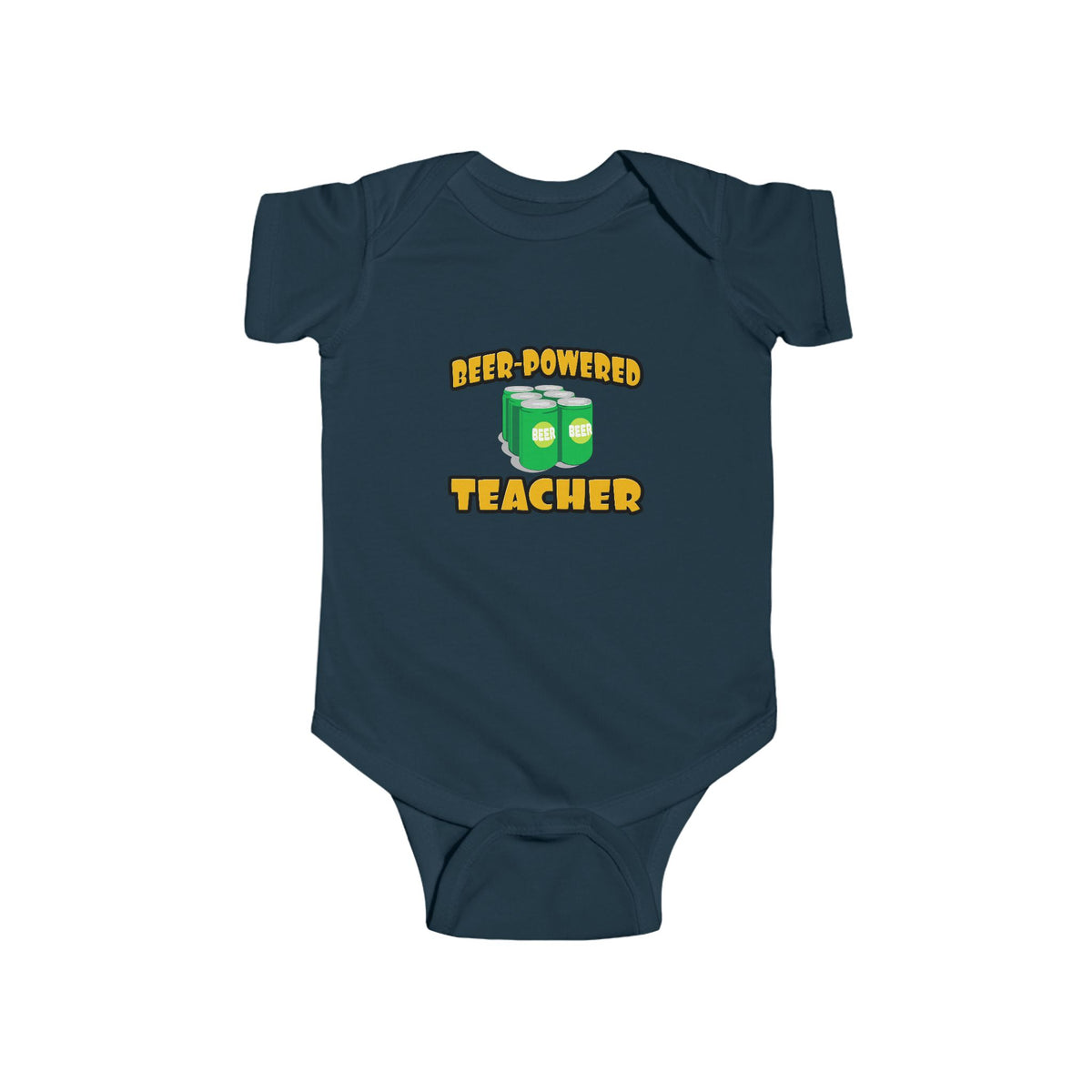 Beer Powered Teacher - Infant Fine Jersey Bodysuit