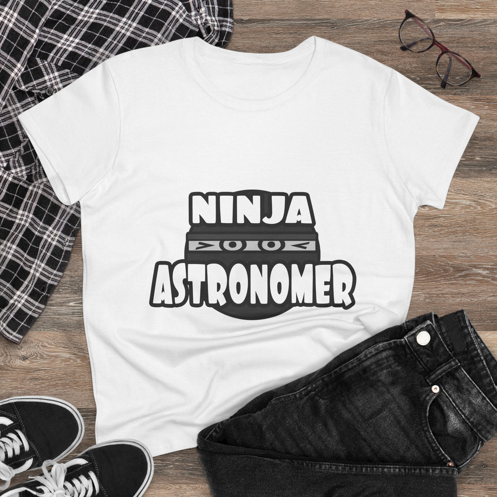 Ninja Astronomer - Women's Midweight Cotton Tee