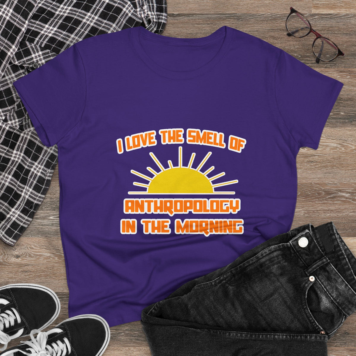 Smell of Anthropology in the Morning - Women's Midweight Cotton Tee