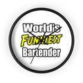 World's Funniest Bartender - Wall Clock