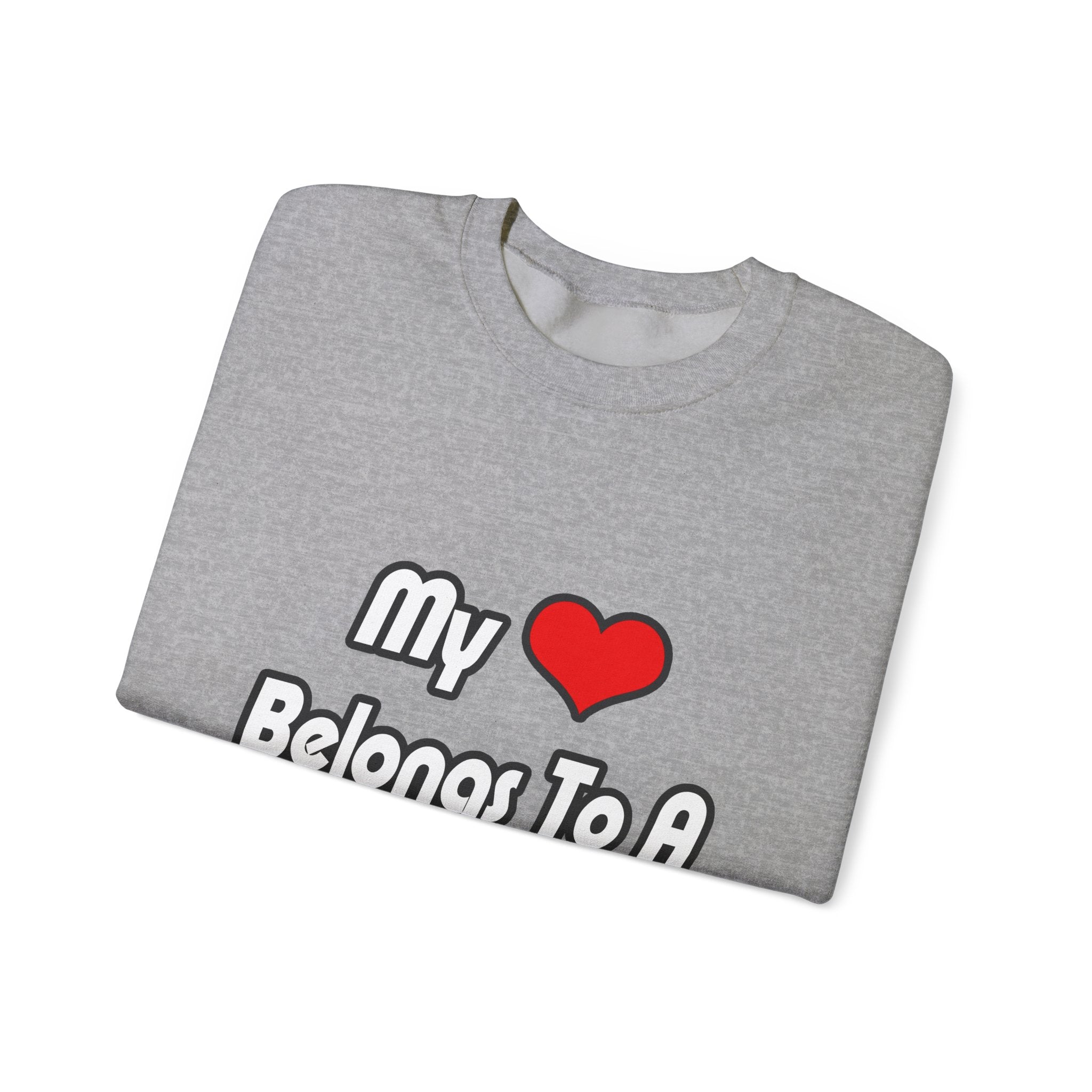 My Heart Belongs To A Teacher - Unisex Heavy Blend™ Crewneck Sweatshirt