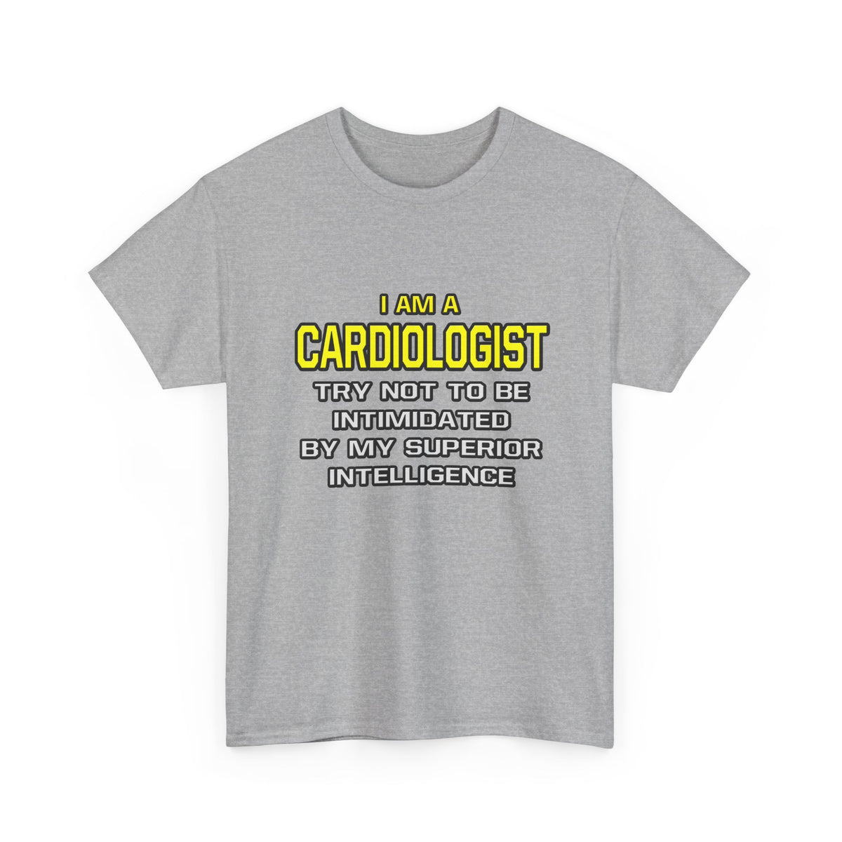 Cardiologist...Superior Intelligence - Unisex Heavy Cotton Tee