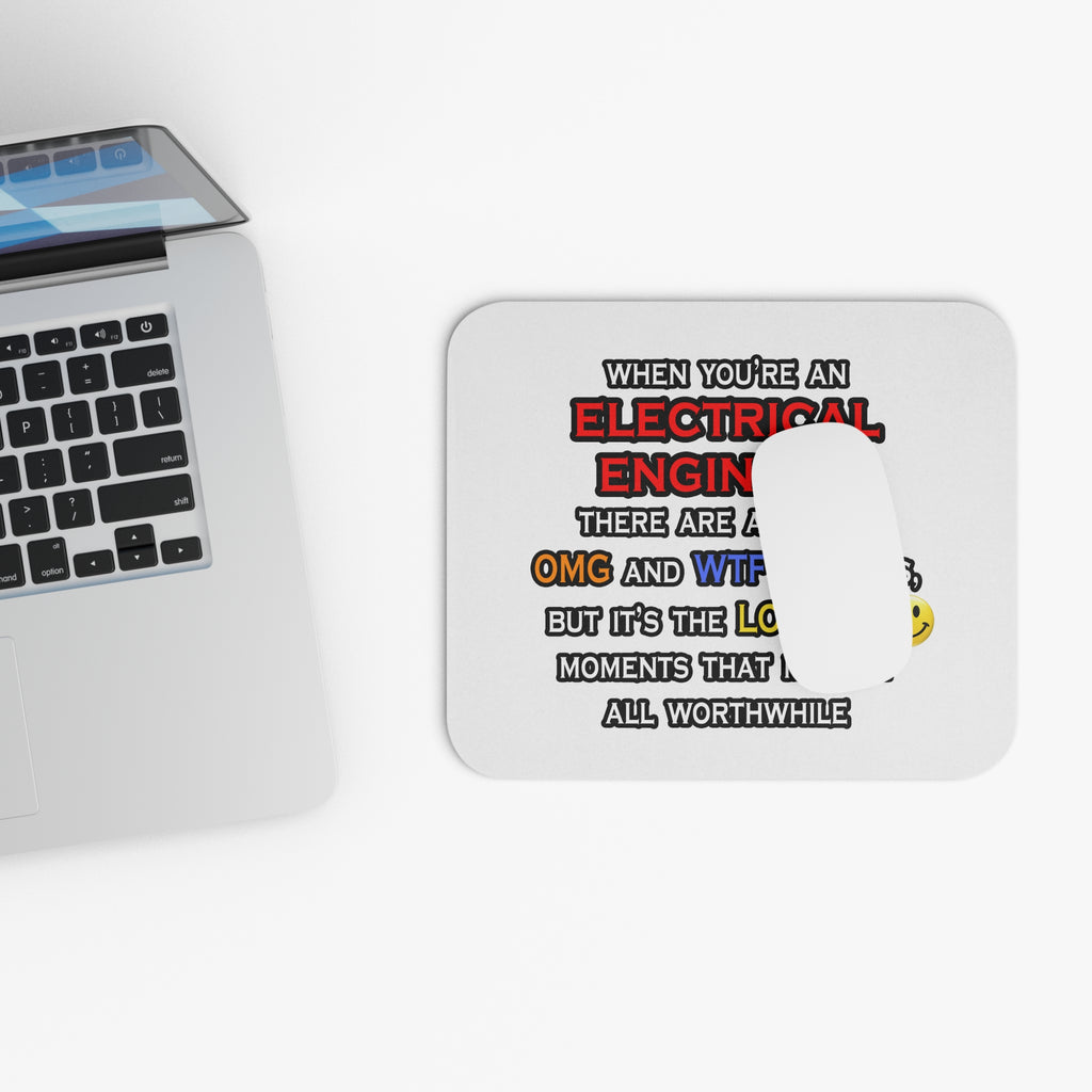Funny Electrical Engineer ... OMG WTF LOL - Mouse Pad (Rectangle)