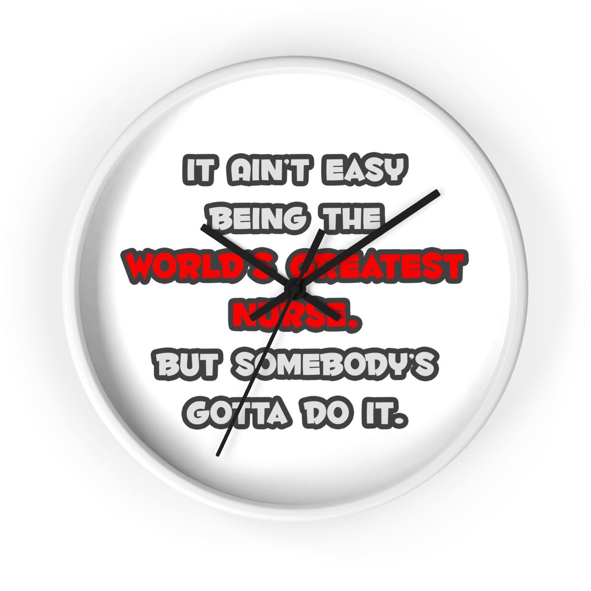 World's Greatest Nurse Joke - Wall Clock