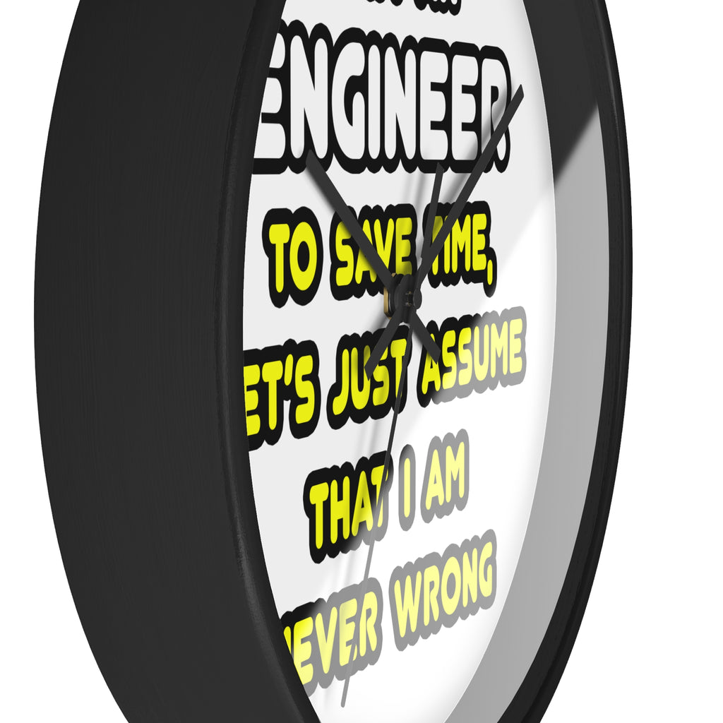 Funny Engineer T Shirts and Gifts - Wall Clock