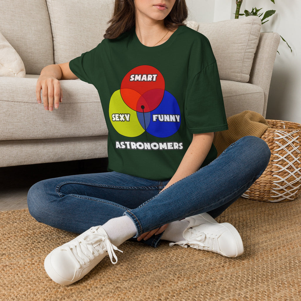 Venn Diagram .. Astronomers - Unisex Softstyle T-Shirt