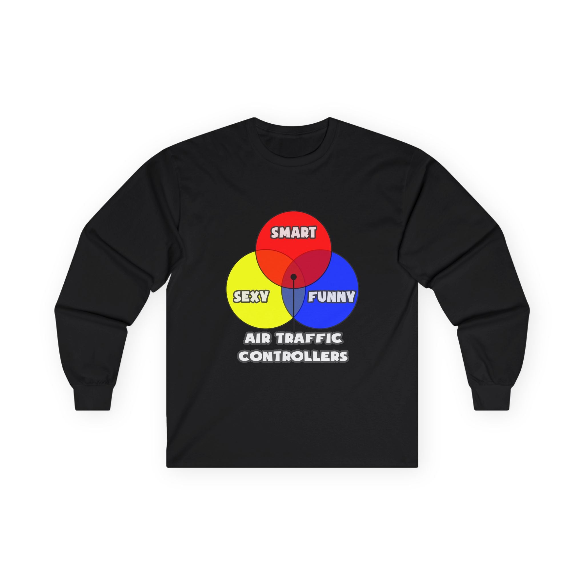 Venn Diagram .. Air Traffic Controllers - Unisex Ultra Cotton Long Sleeve Tee