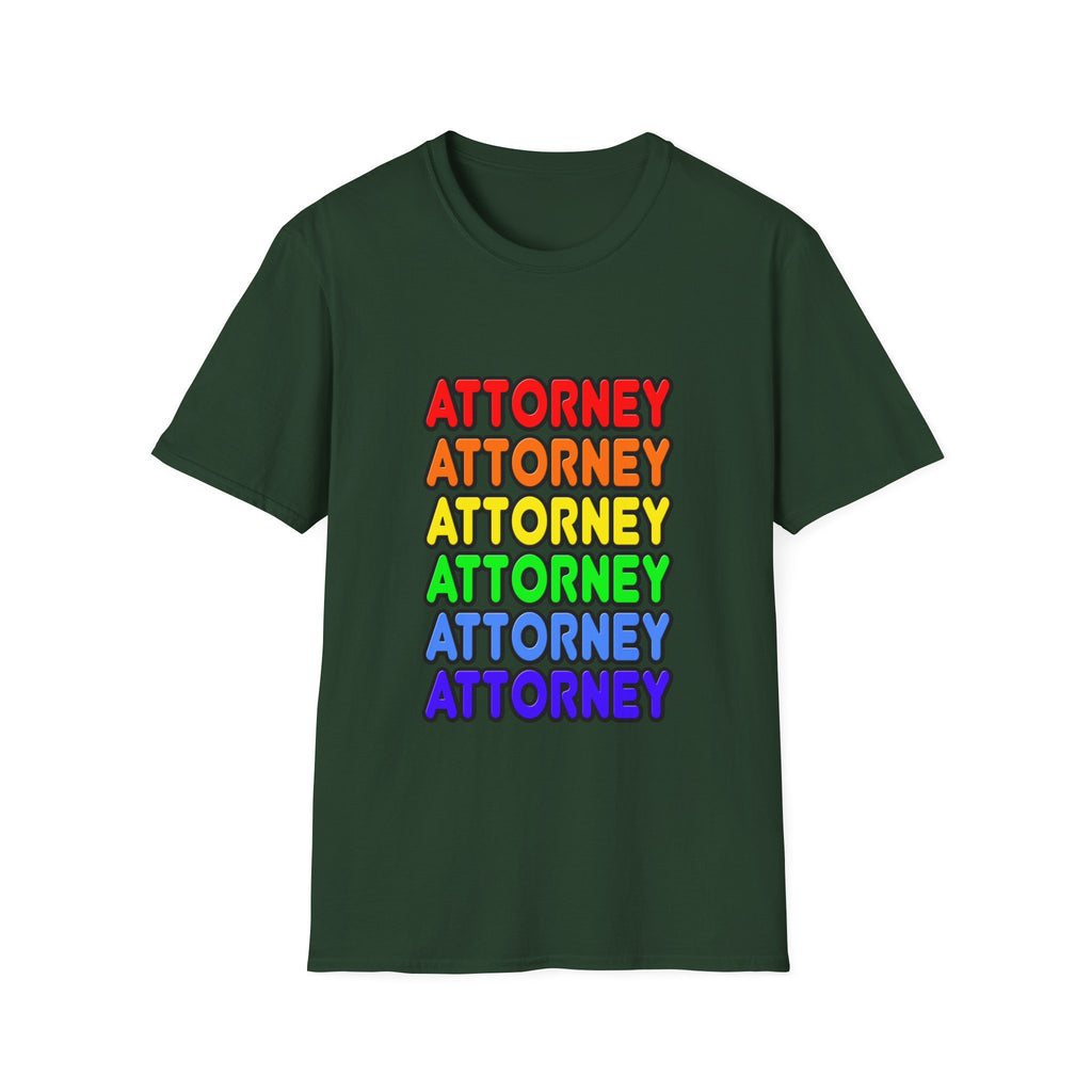 Rainbow Attorney - Unisex Softstyle T-Shirt