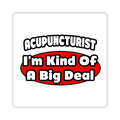 Acupuncturist ... Big Deal - Square Stickers
