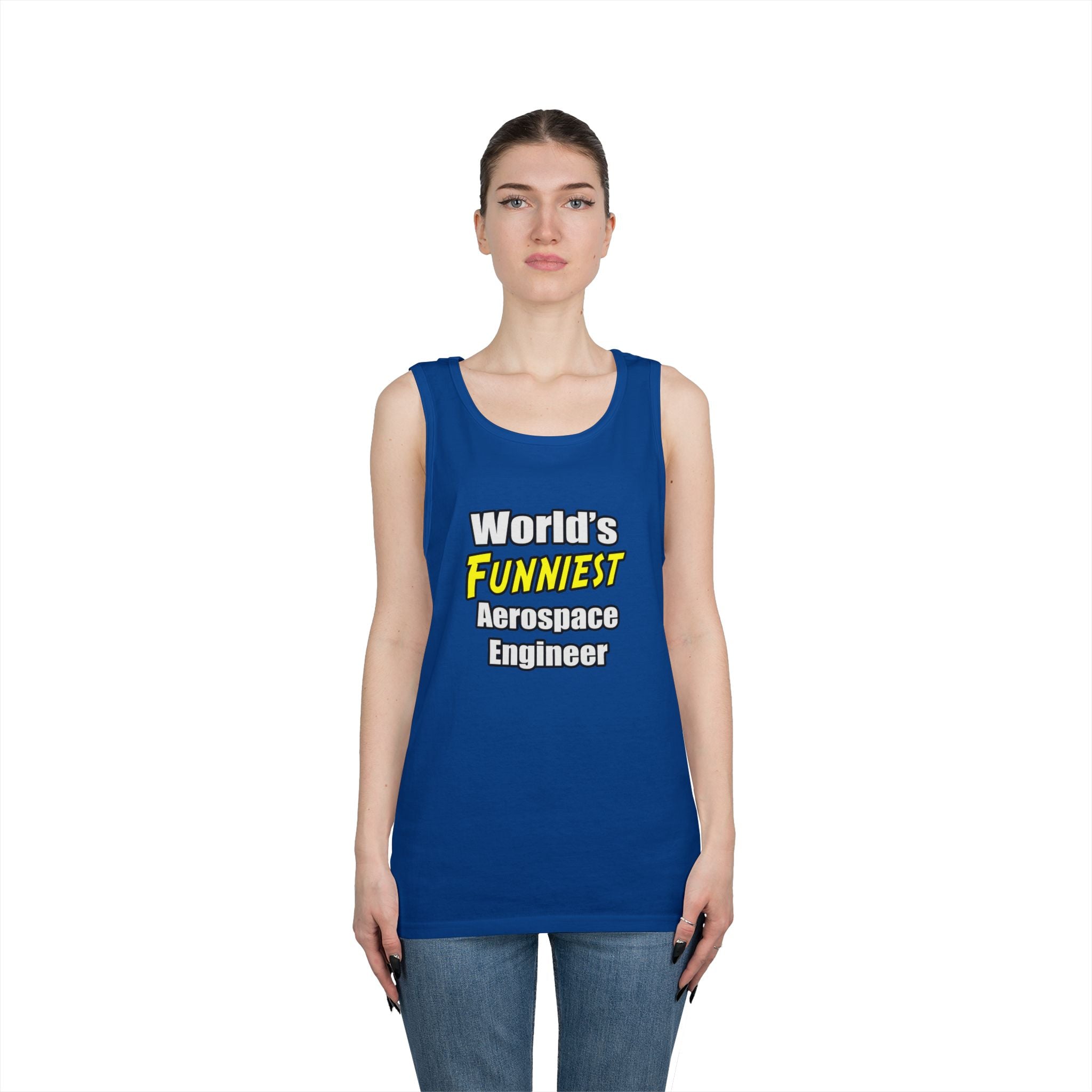World's Funniest Aerospace Engineer - Unisex Heavy Cotton Tank Top