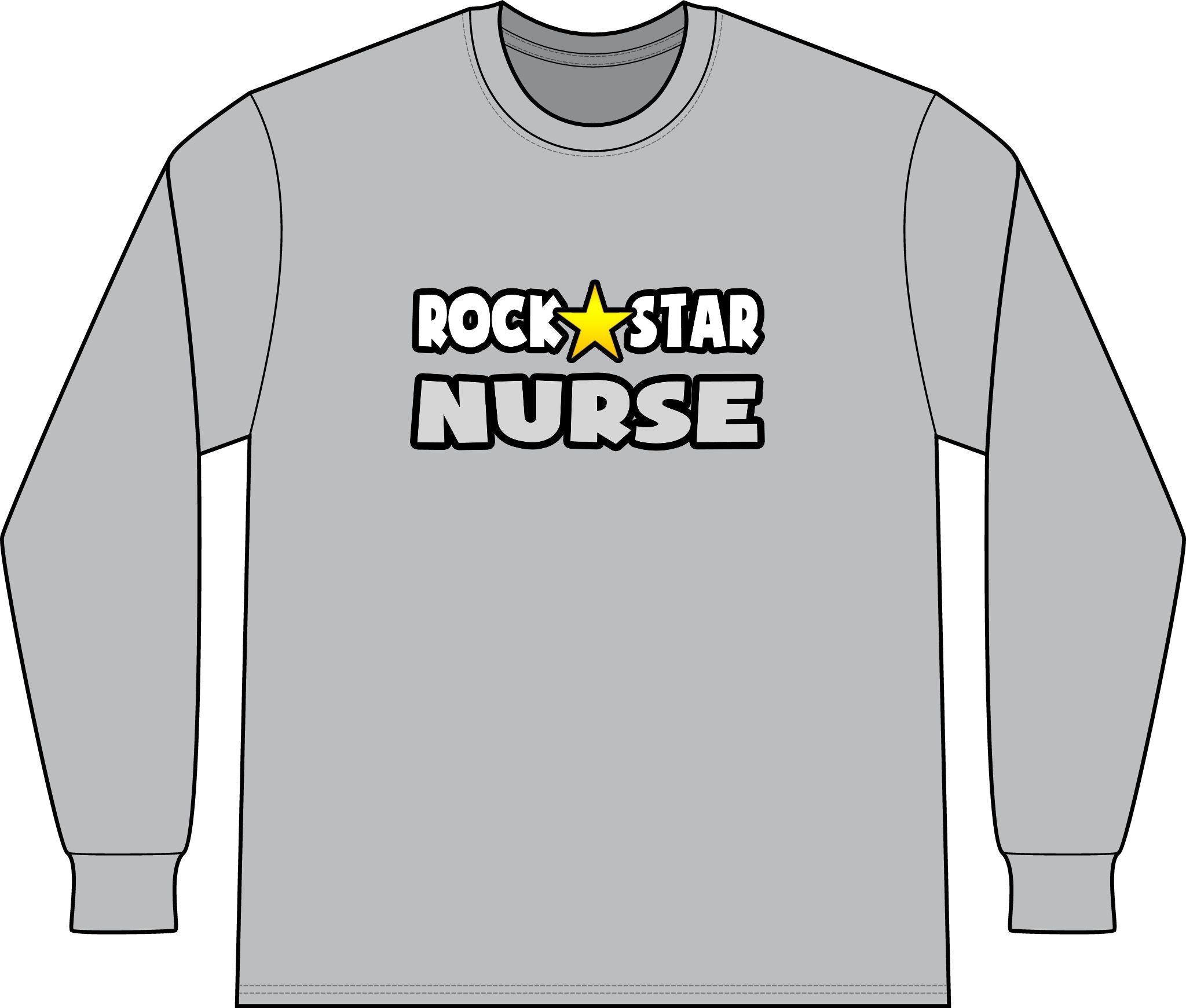 Rock Star Nurse (2) - Unisex Long Sleeve T-Shirt