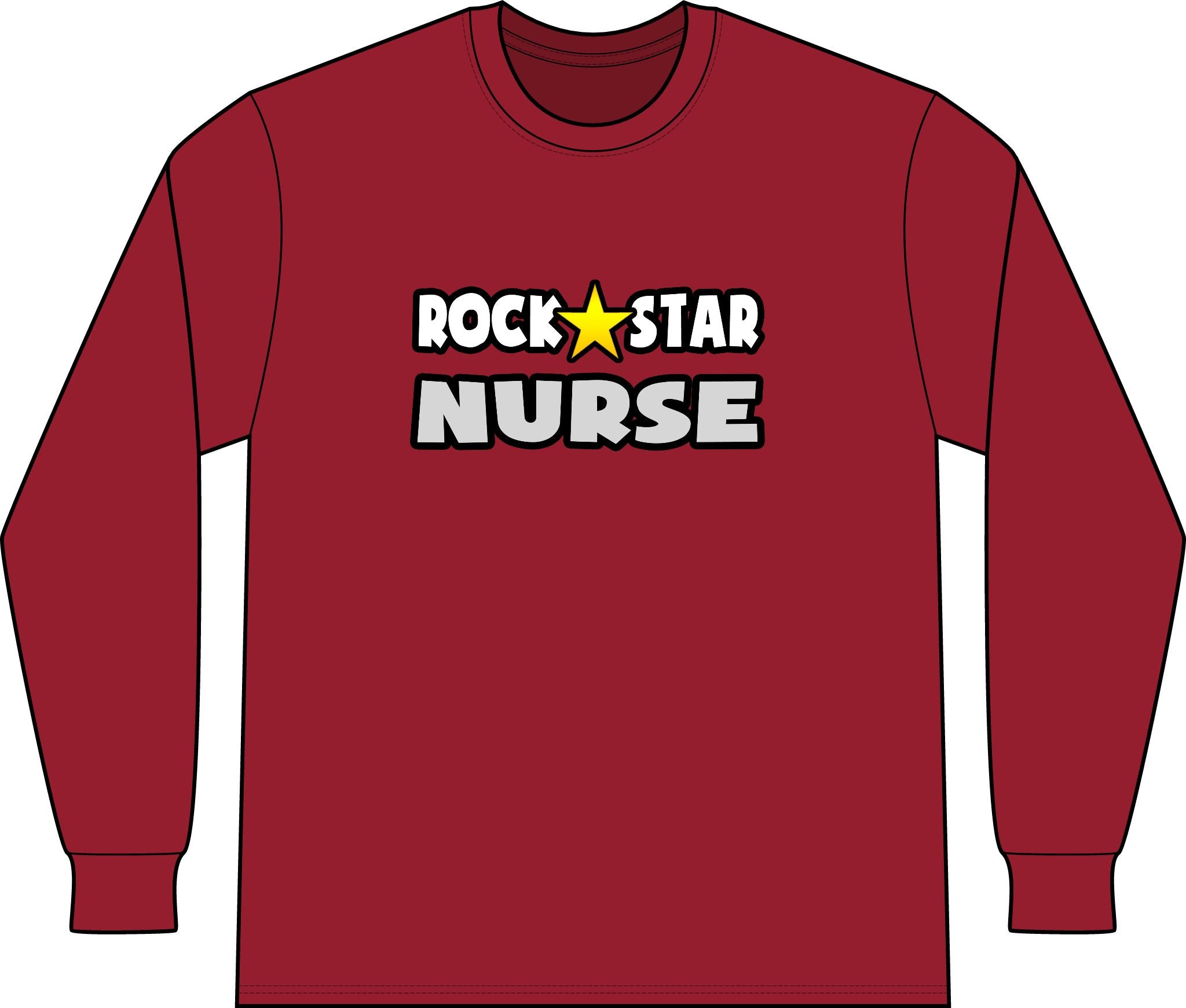 Rock Star Nurse (2) - Unisex Long Sleeve T-Shirt