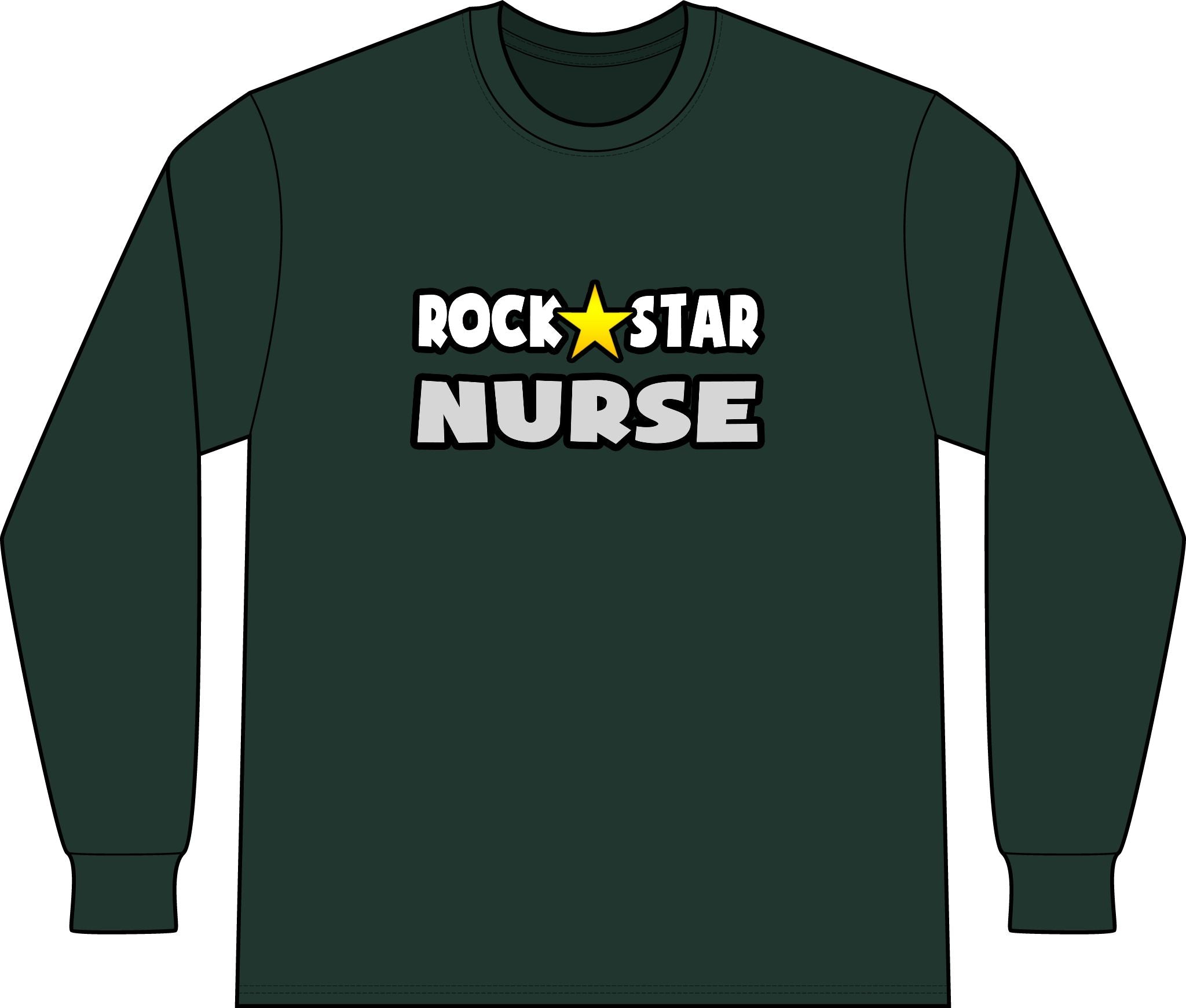 Rock Star Nurse (2) - Unisex Long Sleeve T-Shirt