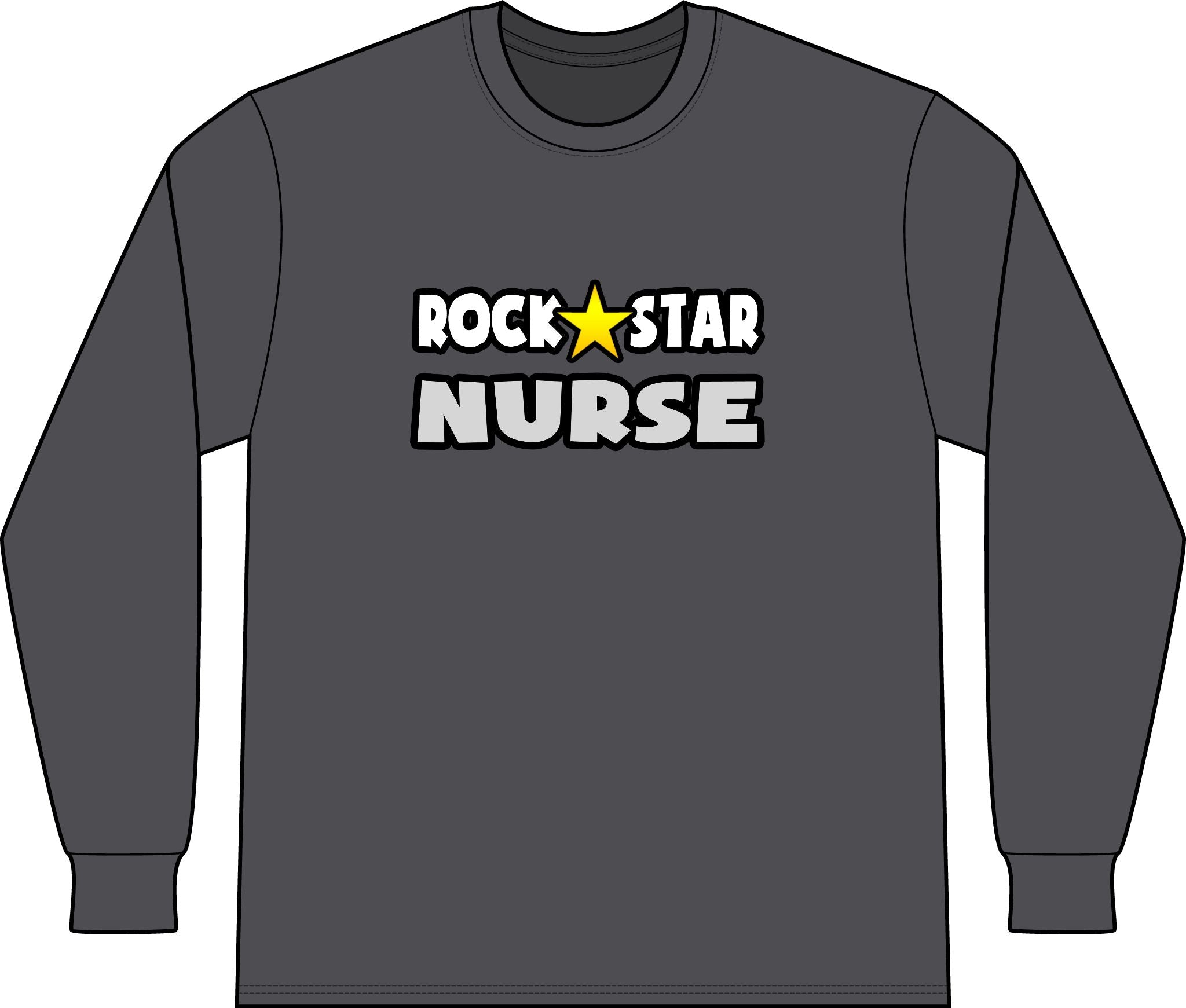 Rock Star Nurse (2) - Unisex Long Sleeve T-Shirt