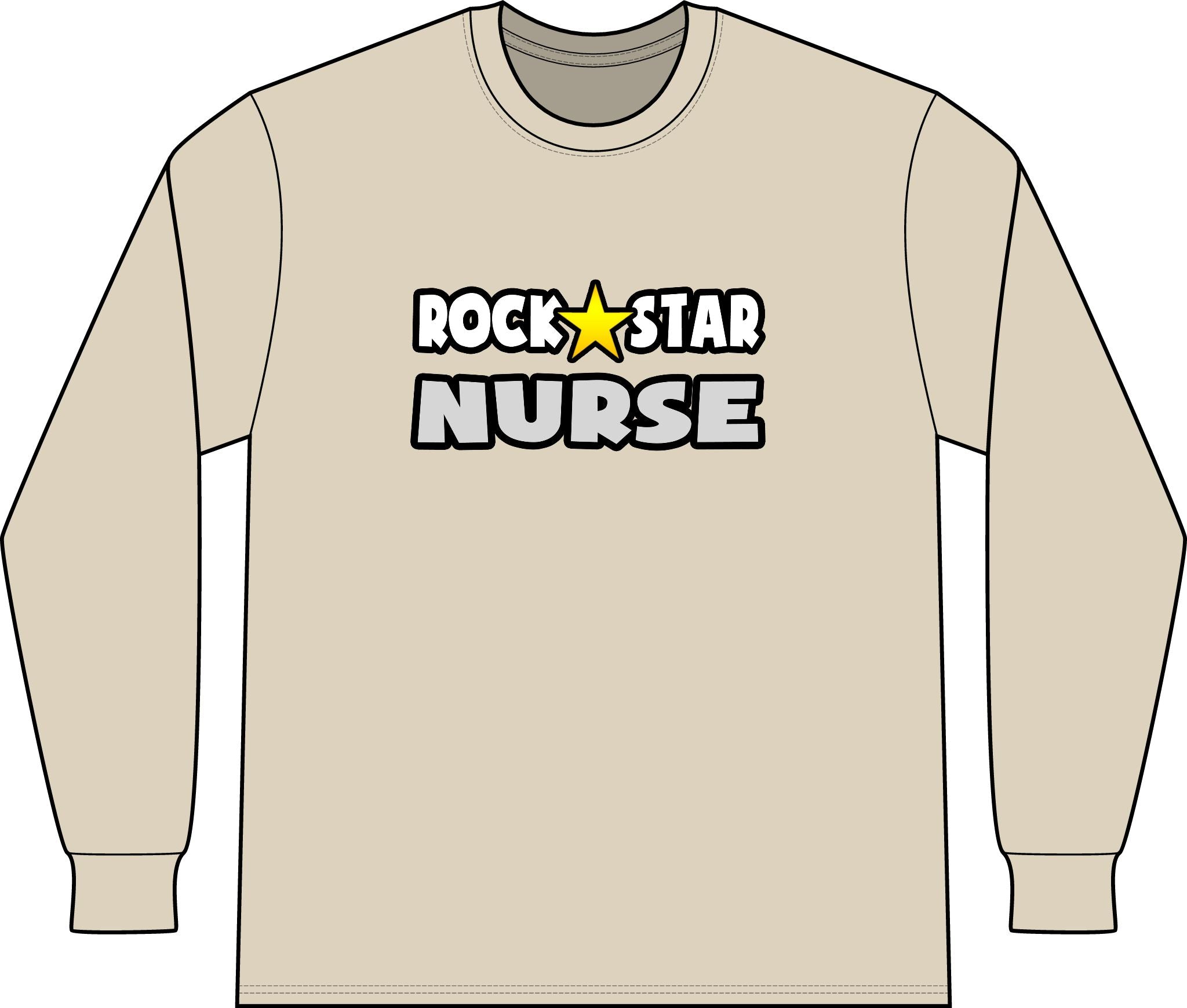 Rock Star Nurse (2) - Unisex Long Sleeve T-Shirt