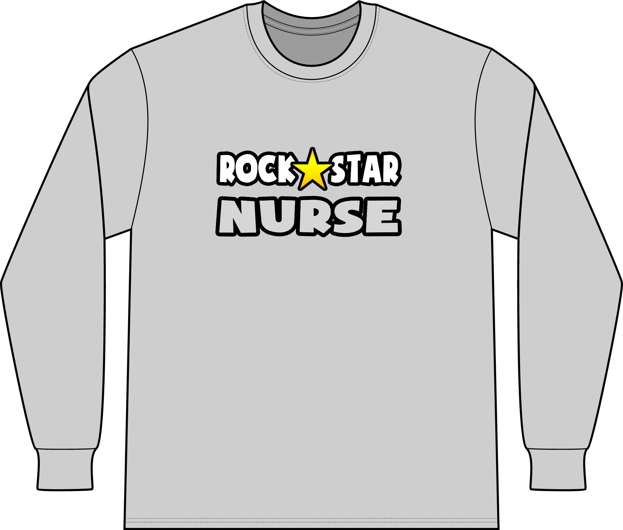 Rock Star Nurse (2) - Unisex Long Sleeve T-Shirt