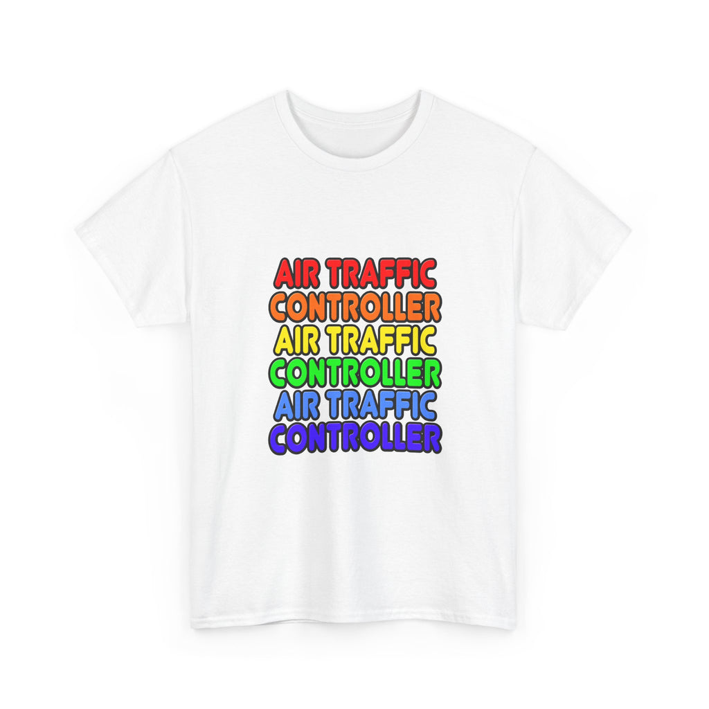 Rainbow Air Traffic Controller - Unisex Heavy Cotton Tee