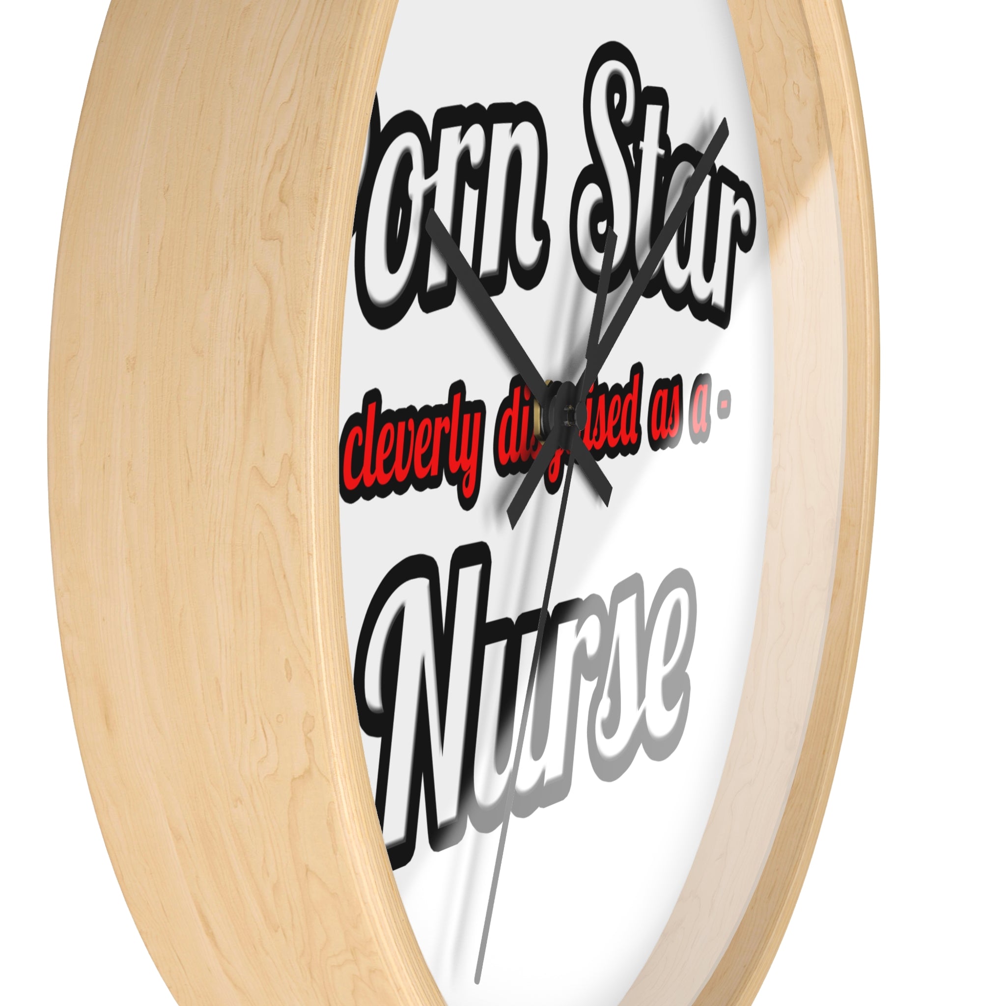 Porn Star...Nurse - Wall Clock