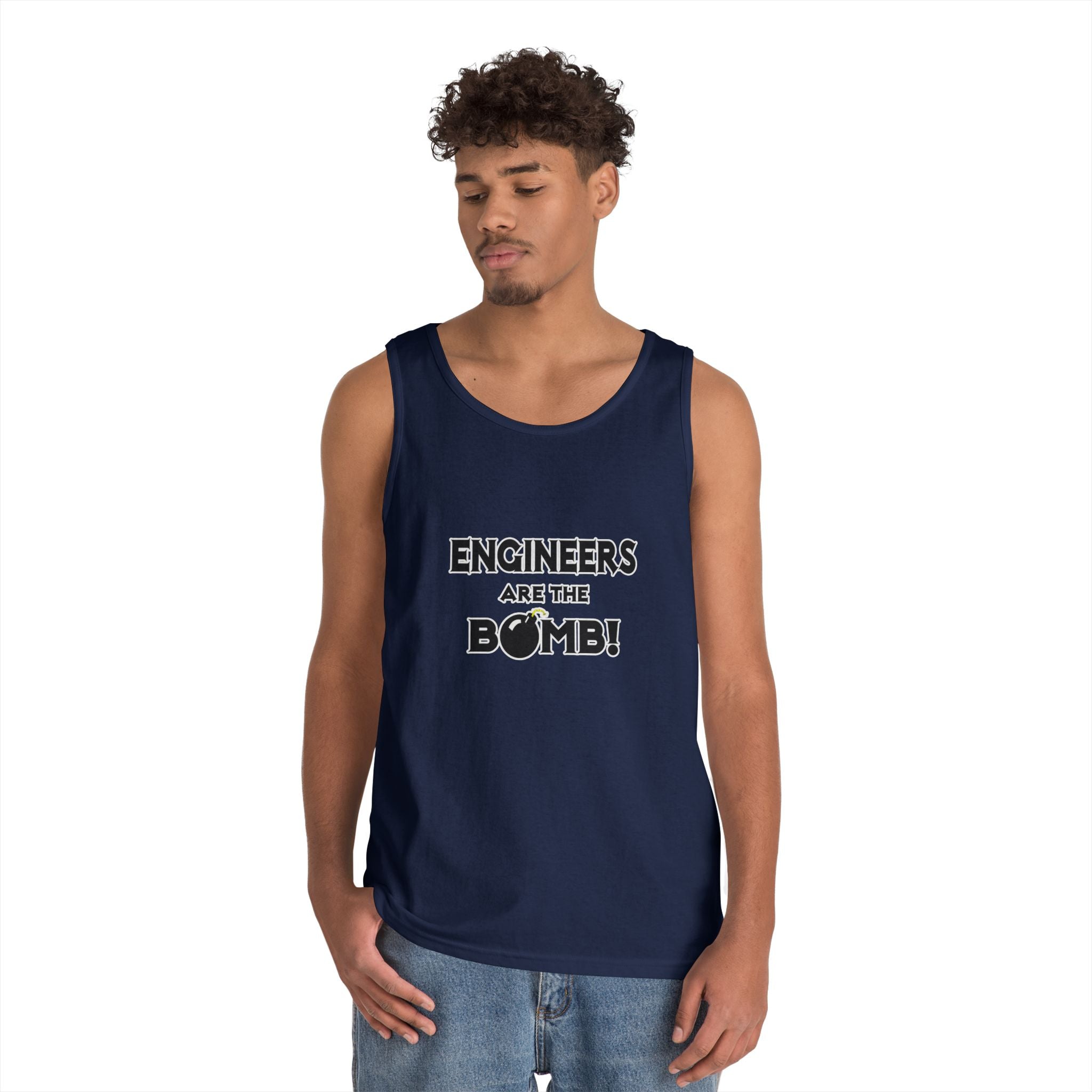 Engineers Are The Bomb! (2) - Unisex Heavy Cotton Tank Top