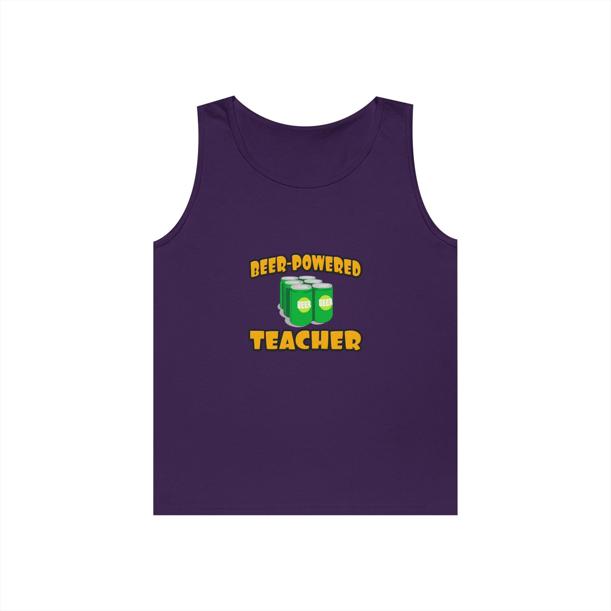 Beer Powered Teacher - Unisex Heavy Cotton Tank Top