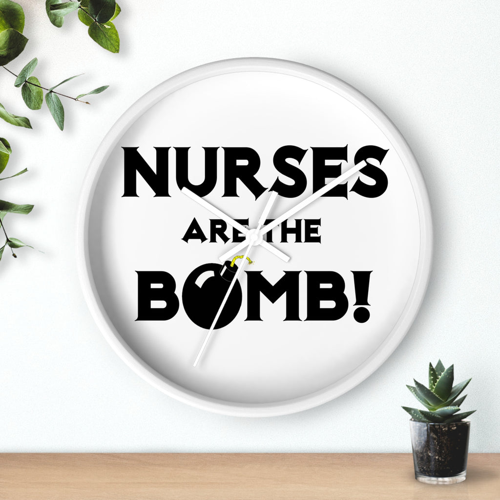 Nurses Are The Bomb! (2) - Wall Clock