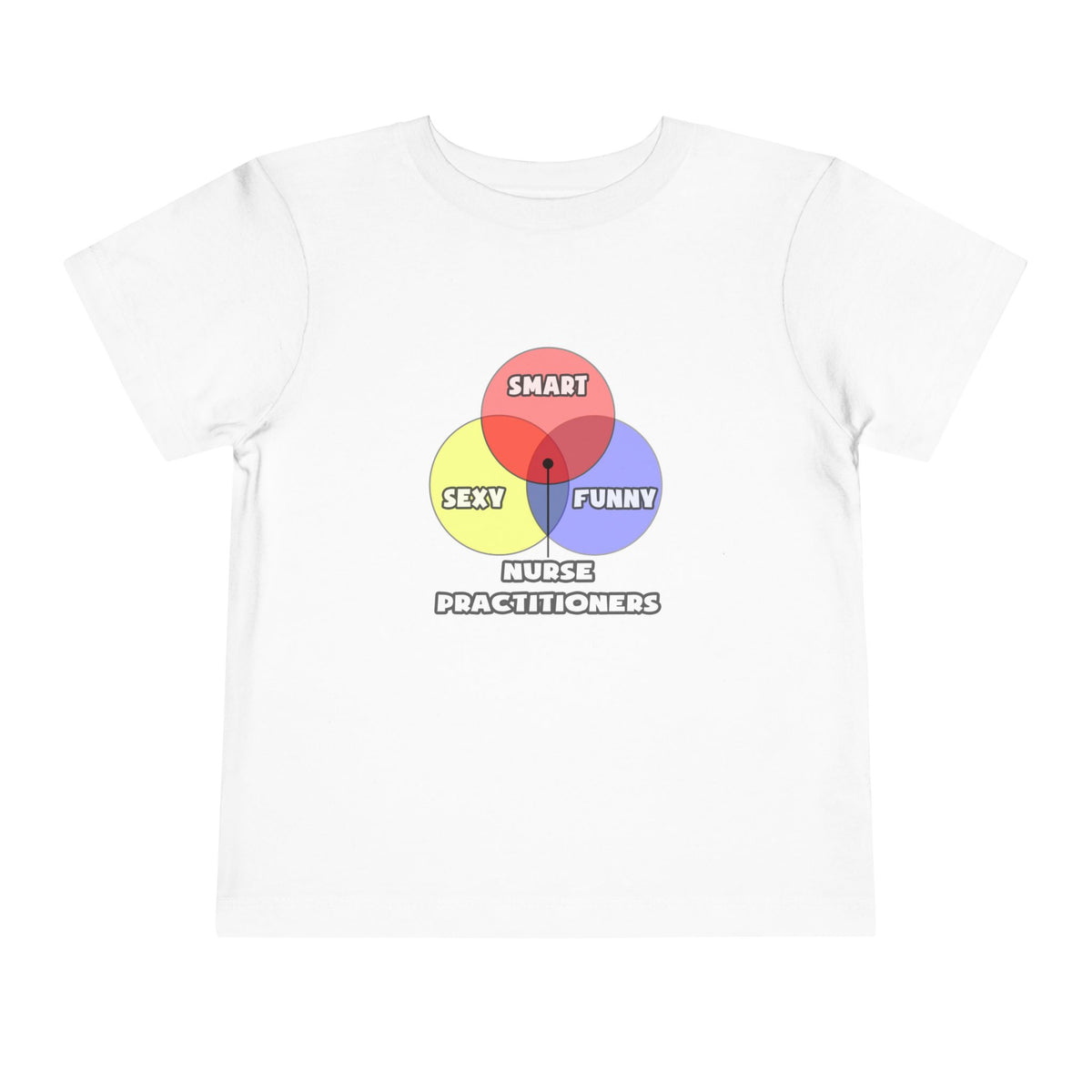 Venn Diagram .. Nurse Practitioners - Toddler Short Sleeve Tee