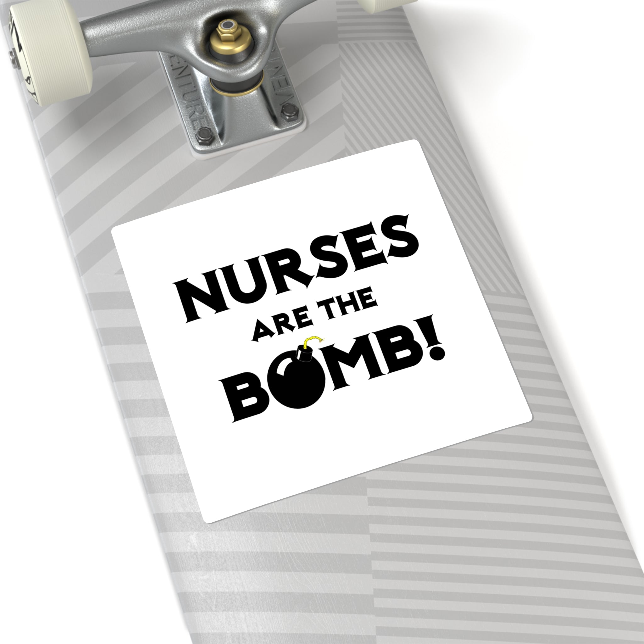 Nurses Are The Bomb! (2) - Square Stickers