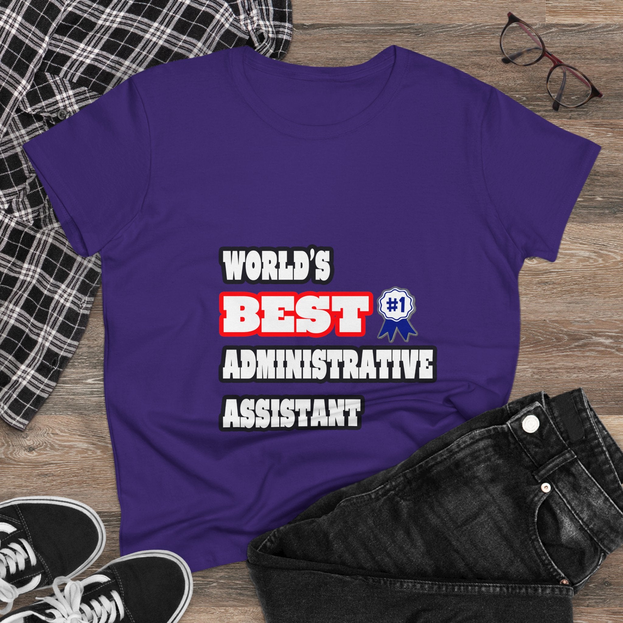 World's Best Administrative Assistant - Women's Midweight Cotton Tee