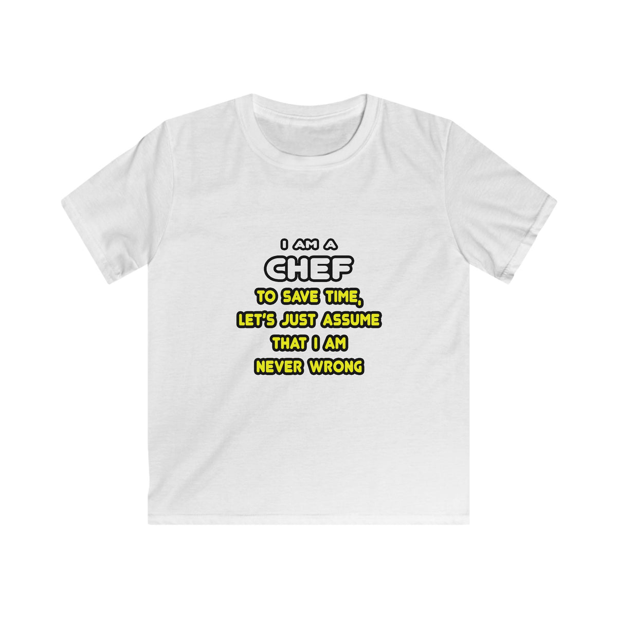 Funny Chef T Shirts and Gifts - Kids Softstyle Tee