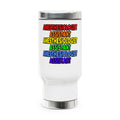 Rainbow Anesthesiologist Assistant - Stainless Steel Travel Mug with Handle, 14oz