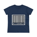 Barcode Attorney - Women's Midweight Cotton Tee