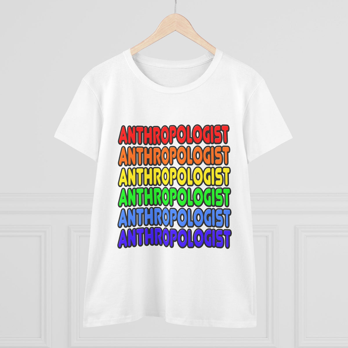 Rainbow Anthropologist - Women's Midweight Cotton Tee