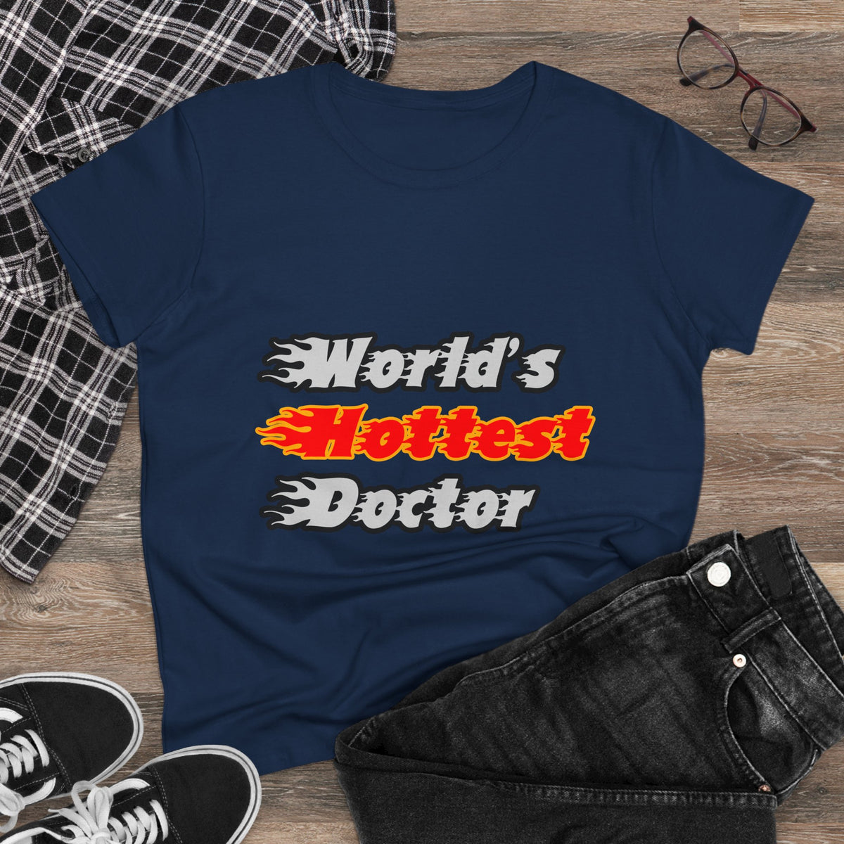 World's Hottest Doctor - Women's Midweight Cotton Tee