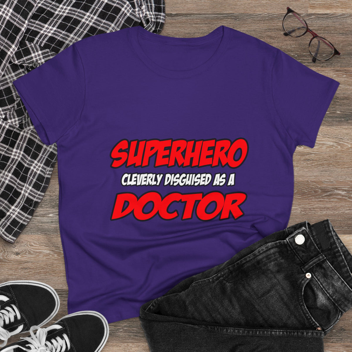 Superhero...Doctor - Women's Midweight Cotton Tee