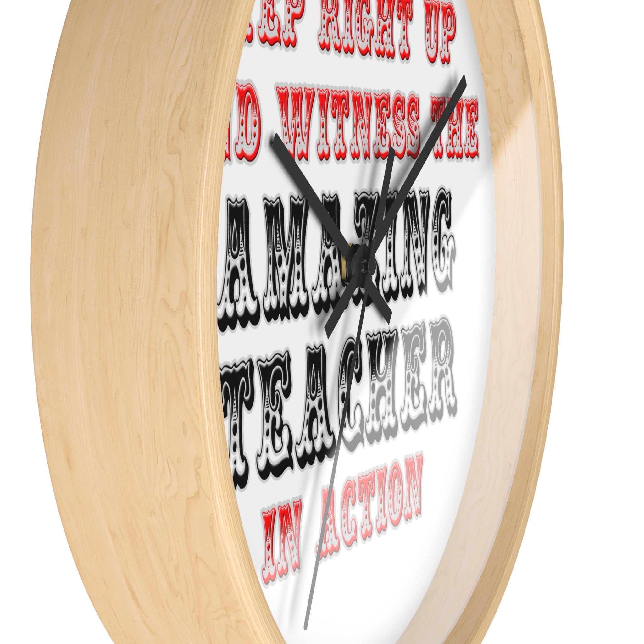 Amazing Teacher In Action - Wall Clock