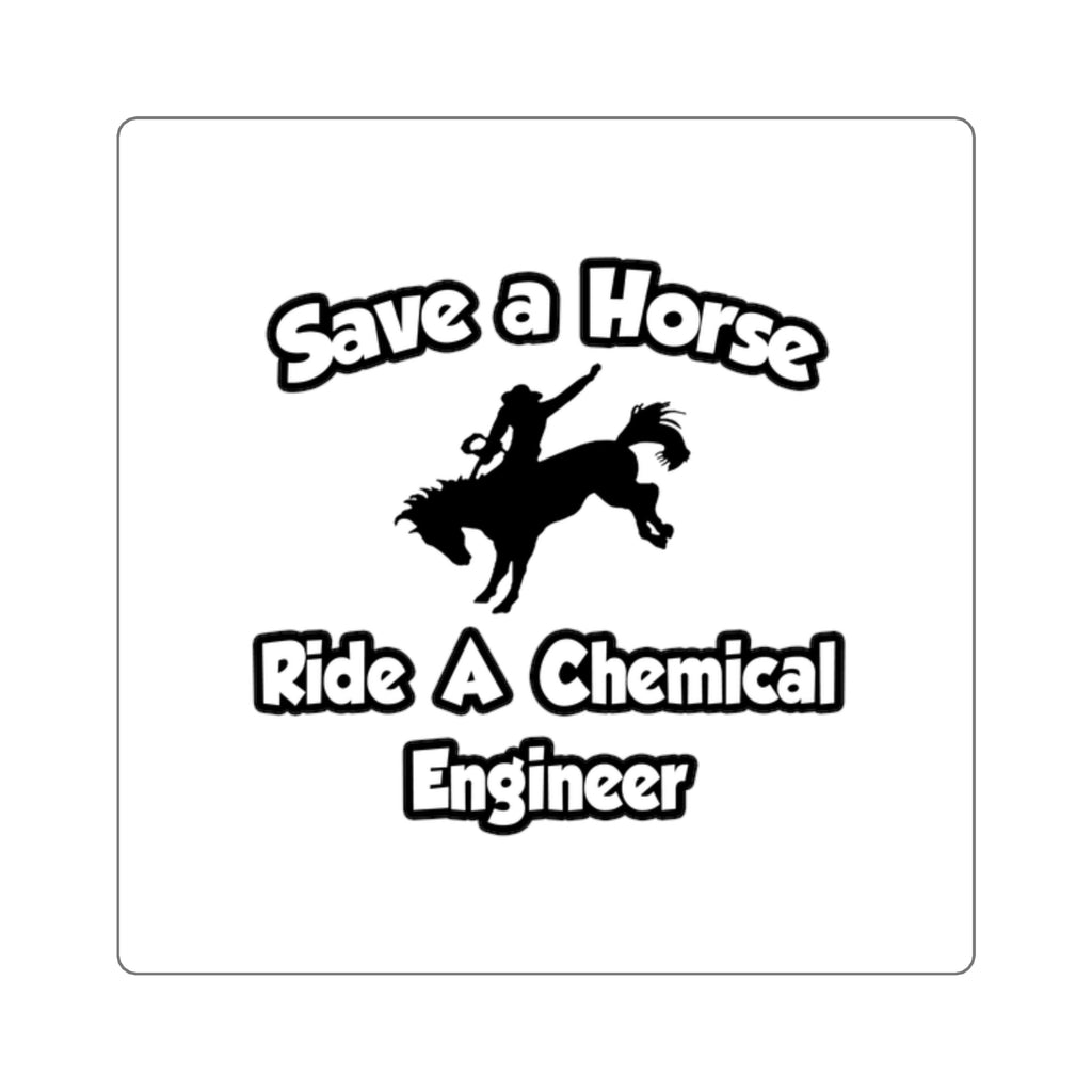 Save a Horse .. Ride a Chemical Engineer - Square Stickers