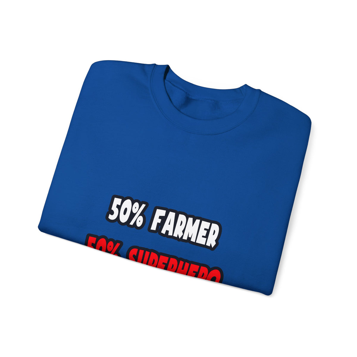 Half Farmer ... Half Superhero - Unisex Heavy Blend™ Crewneck Sweatshirt