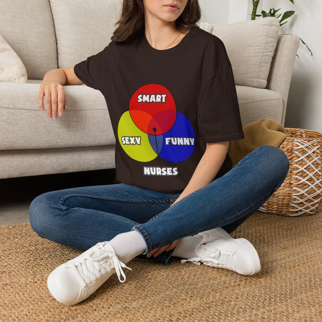 Venn Diagram .. Nurses - Unisex Softstyle T-Shirt