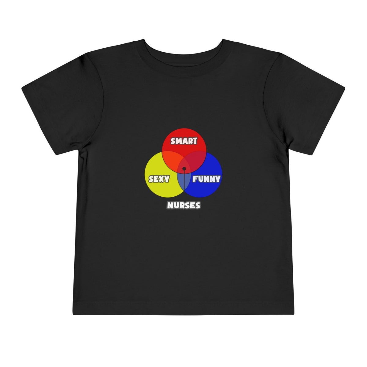 Venn Diagram .. Nurses - Toddler Short Sleeve Tee