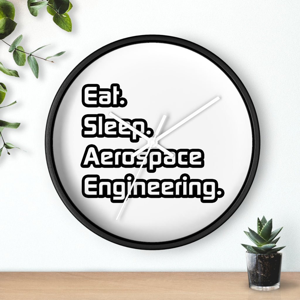 Eat. Sleep. Aerospace Engineering - Wall Clock