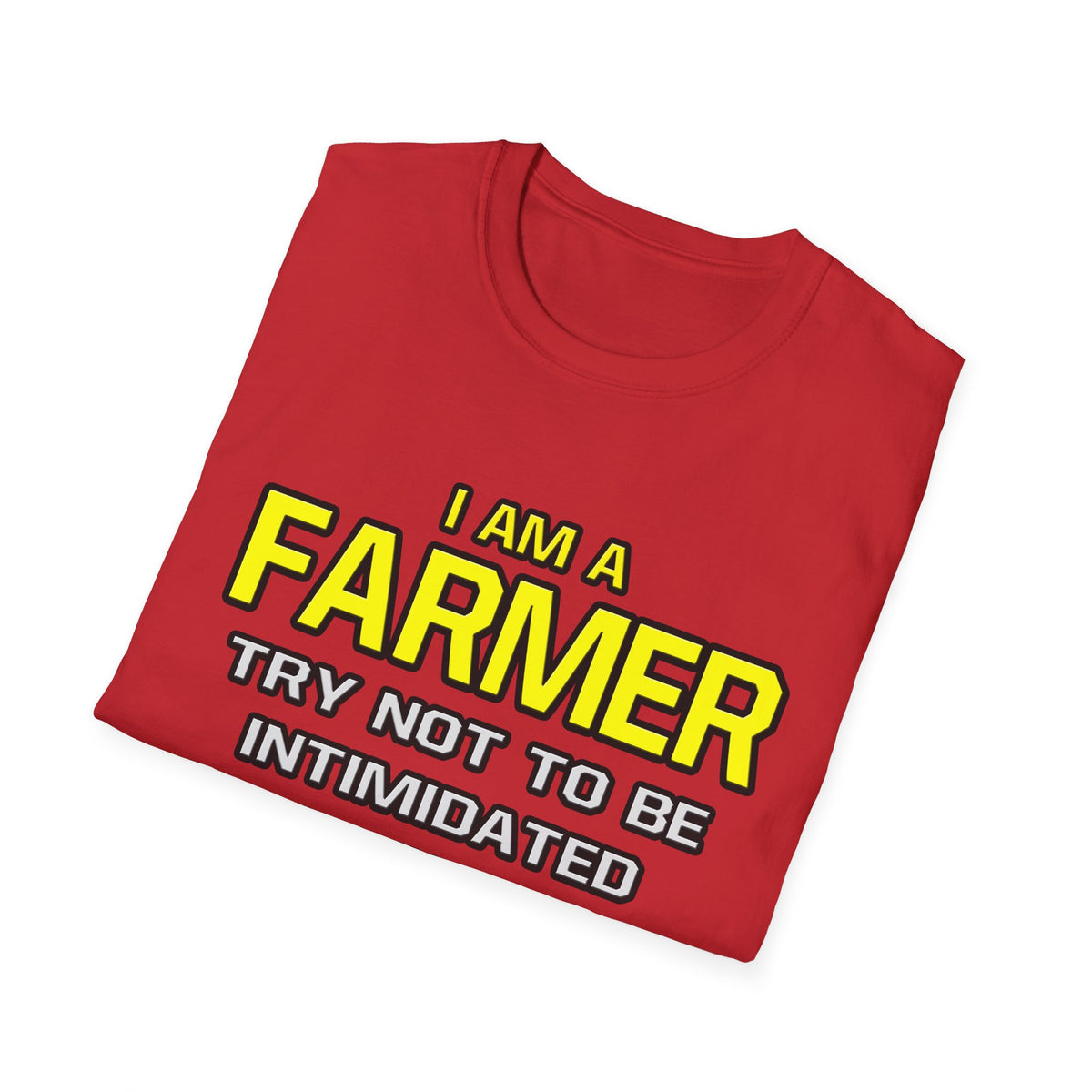 Farmer...Superior Intelligence - Unisex Softstyle T-Shirt