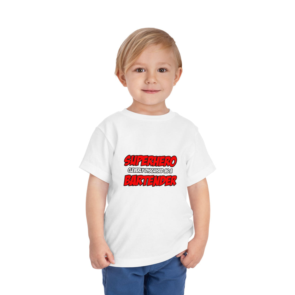 Superhero...Bartender - Toddler Short Sleeve Tee