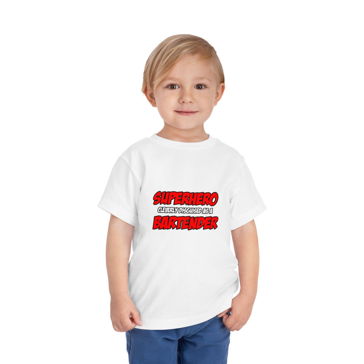 Superhero...Bartender - Toddler Short Sleeve Tee