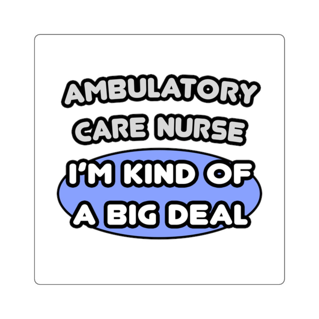 Ambulatory Care Nurse ... I'm Kind of a Big Deal - Square Stickers