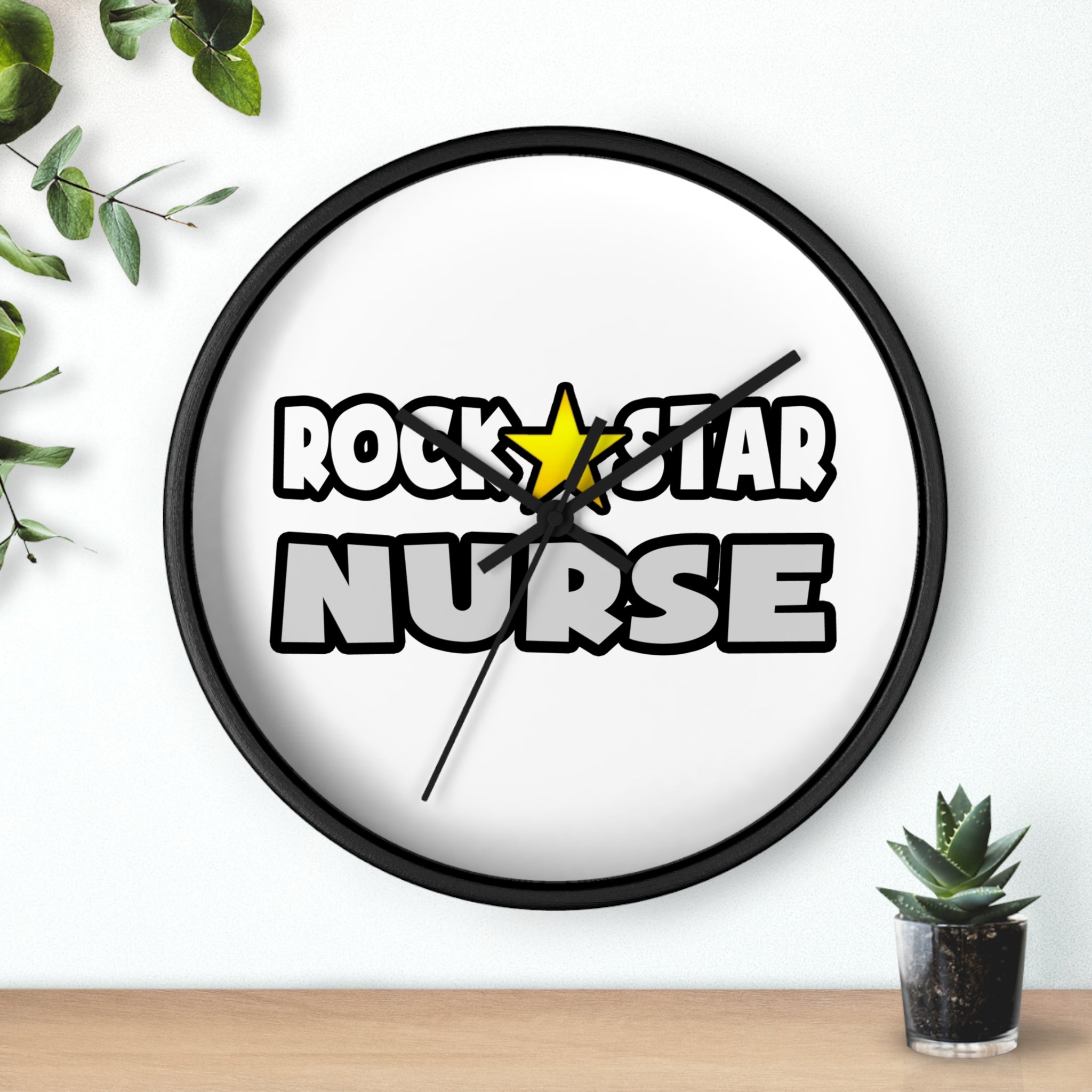 Rock Star Nurse (2) - Wall Clock