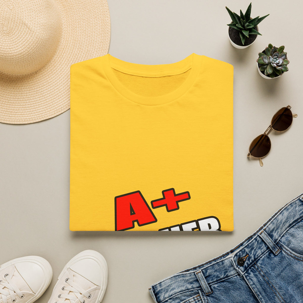 a plus teacher - Unisex Softstyle T-Shirt